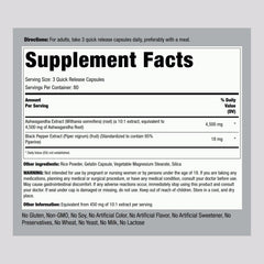 Piping Rock Ashwagandha capsules ready for convenient daily use.
