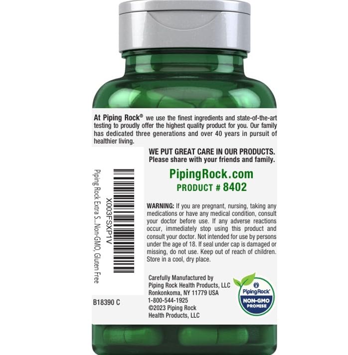 Piping Rock Pygeum extract image evoking herbal potency.