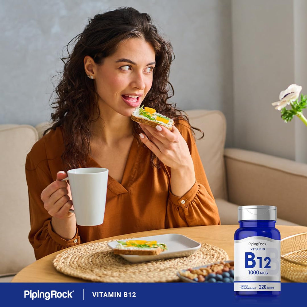 Piping Rock B12 tablets daily-dose format for everyday use