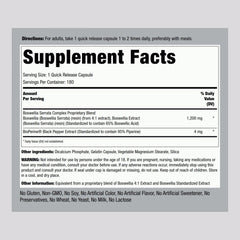 Piping Rock Boswellia Outer Box showcasing potency and standardized blend