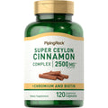 Piping Rock Ceylon Cinnamon Capsules 2500 mg | 120 Vegetarian, Non-GMO, Gluten Free | Chromium & Biotin