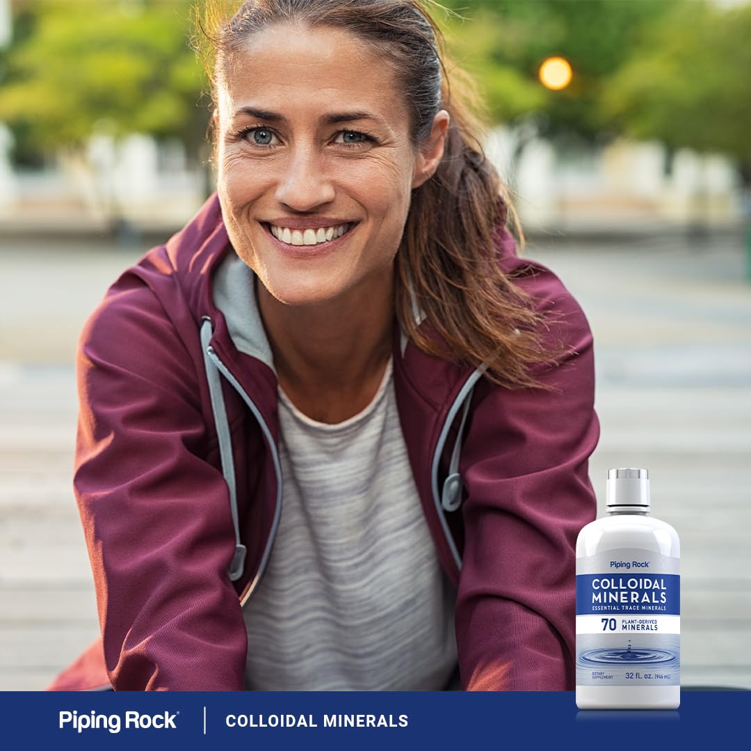 Piping Rock Gluten-free label supports allergy-conscious daily use and mineral supplementation.
