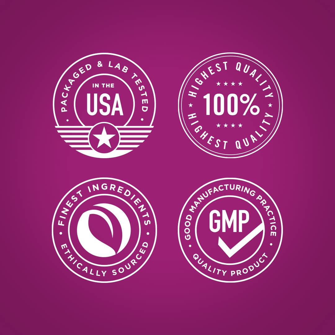 Piping Rock Menopause lab-test seal indicates quality and trusted ingredients.