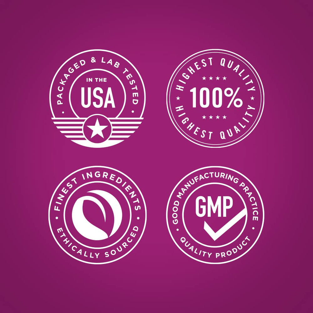 Piping Rock Menopause lab-test seal indicates quality and trusted ingredients.