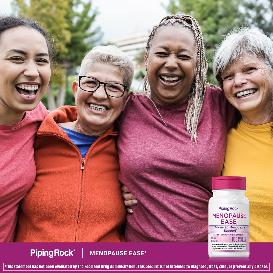 Piping Rock Menopause packaging box on shelf for easy purchase.