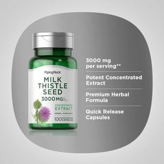 Piping Rock Milk Thistle 3000mg packaging on a shelf communicates trusted ingredients.