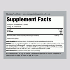 Piping Rock Milk Thistle capsules ready for daily regimen.