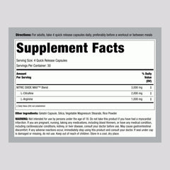 Piping Rock nitric oxide capsules—easy quick-release capsules for workouts.