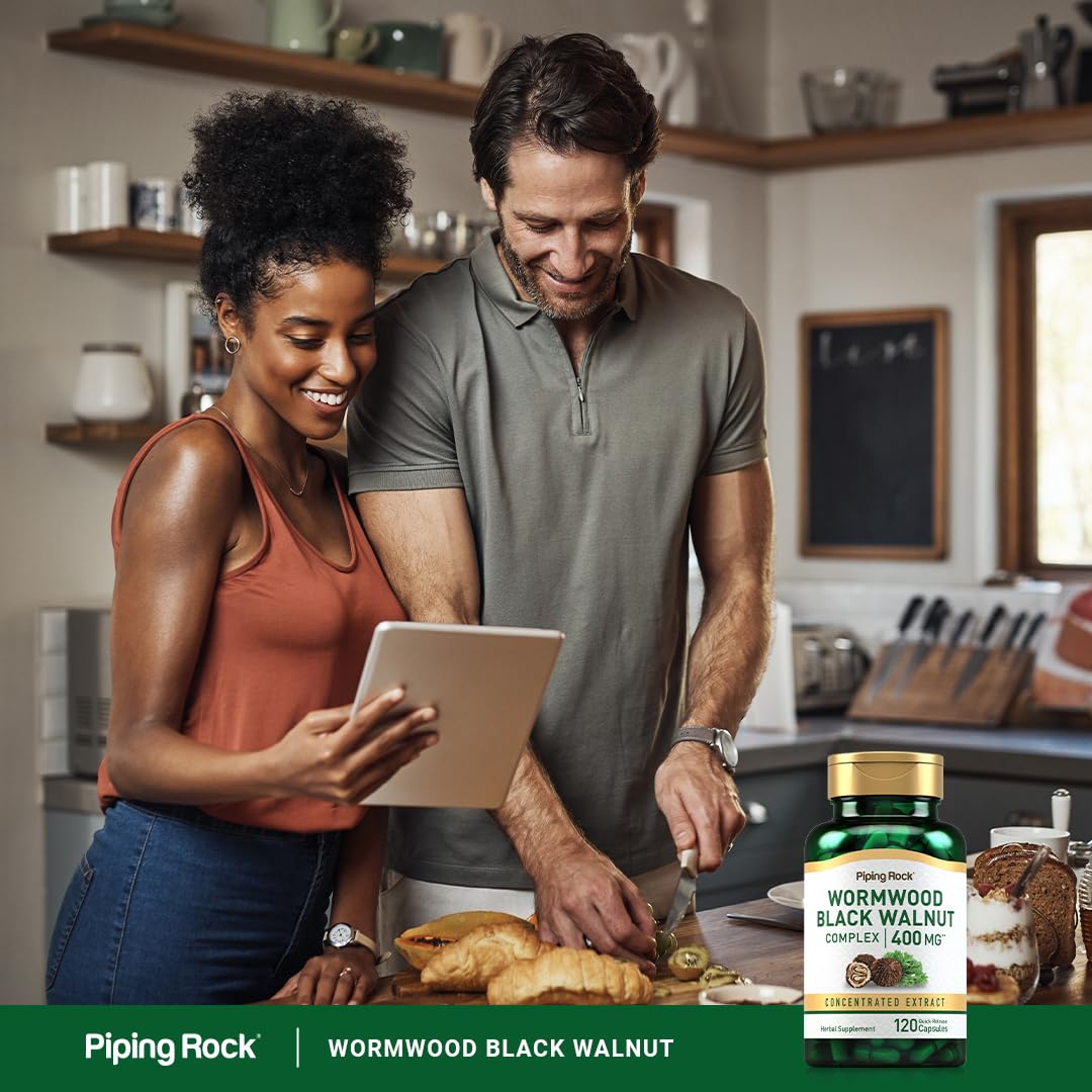 Piping Rock packaging focuses on non-GMO gluten-free status and herbal origin.