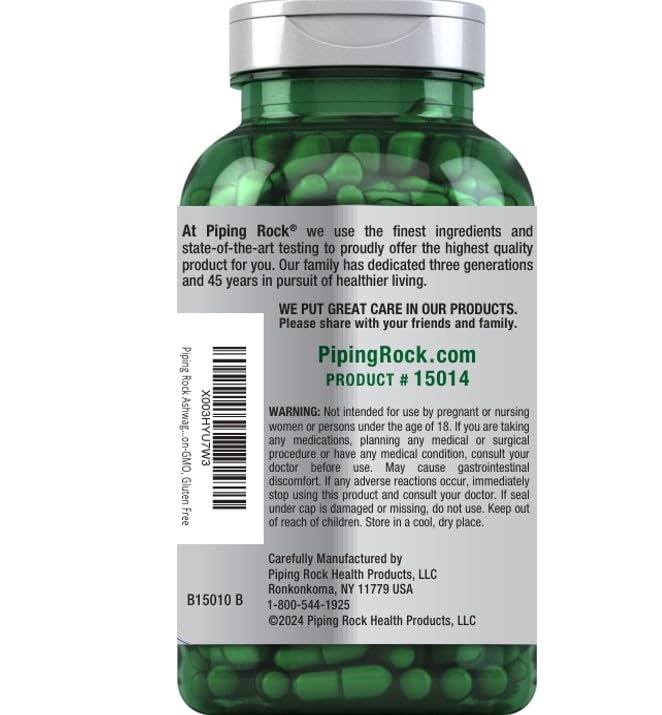 Piping Rock product packaging box showcases bottle and label.