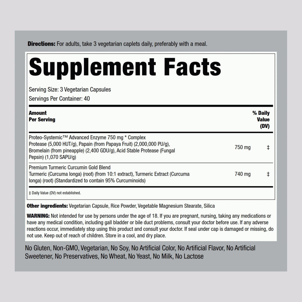 Piping Rock Proteolytic Enzymes capsules offer a vegetarian, gluten-free option for everyday use