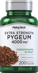 Piping Rock Pygeum 4000 mg bottle with capsules for daily wellness.
