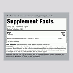 Piping Rock Wild Yam Root Capsules close-up of capsules for easy ingestion.