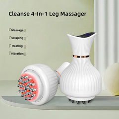 PIPLYKI Cleanse massager in use on legs for portable relief.
