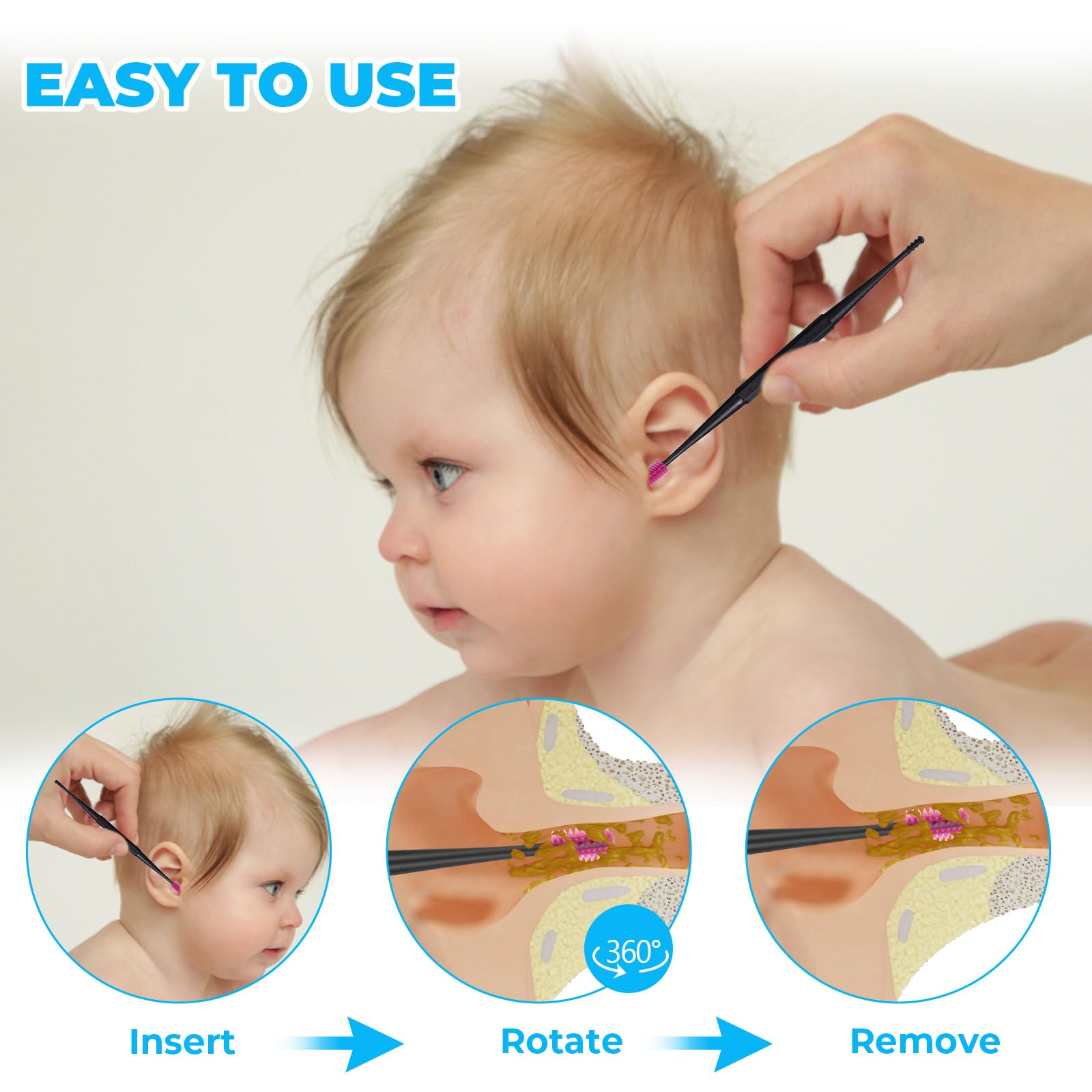 Piriuuo material silicona suave, acabado liso para higiene sin irritacion