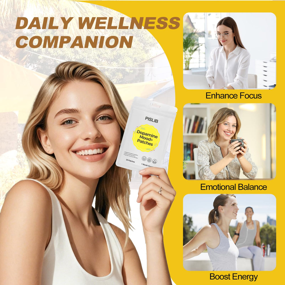 PISLIB Dopamine Patches close-up highlights ultra-thin breathable patch.