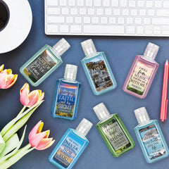 Piuaeue 50-piece Christian sanitizer pack for church events