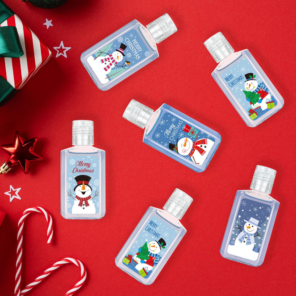 Piuaeue Christmas mini hand sanitizer Elf pattern, bright colors for holiday gatherings.