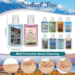 Piuaeue forest design hand sanitizer bottle for pocket-size cleansing