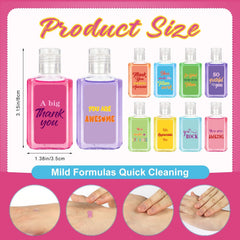 Piuaeue mini sanitizer with motivational quotes labels for corporate gifting.