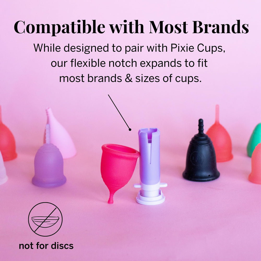 Pixie Cup applicator uses BPA-free materials for safe, hygienic use.