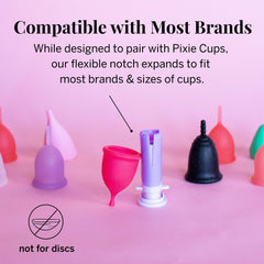 Pixie Cup applicator uses BPA-free materials for safe, hygienic use.