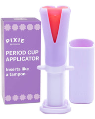 Pixie Cup applicator inserts smoothly like a tampon for comfortable placement.