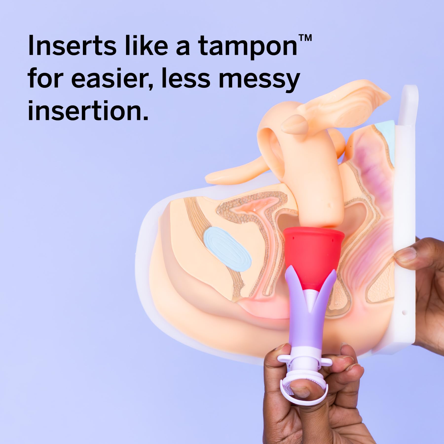 Pixie Cup applicator is reusable and reduces waste.