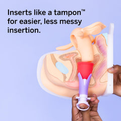 Pixie Cup applicator is reusable and reduces waste.