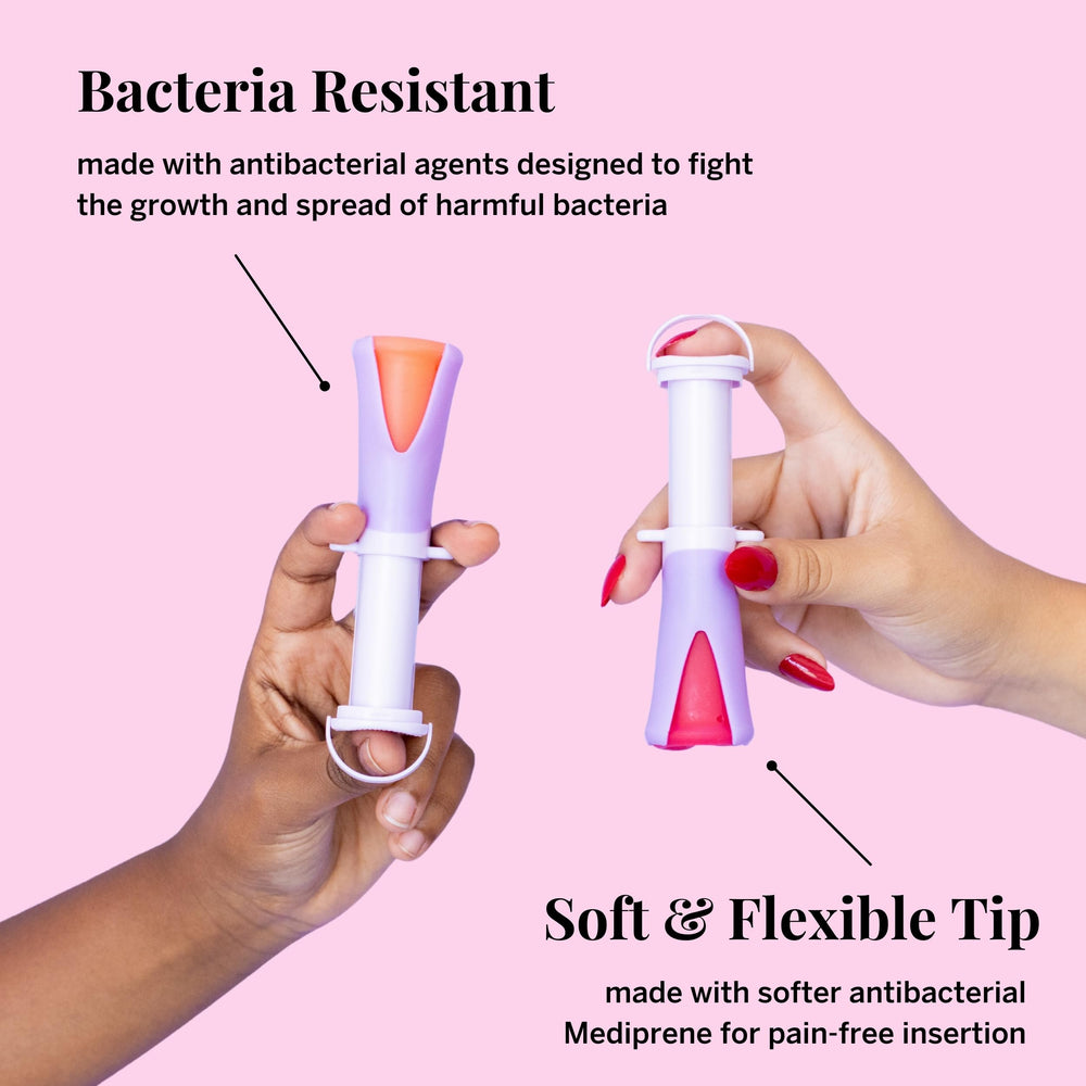 Pixie Cup travel case keeps the applicator portable and clean.
