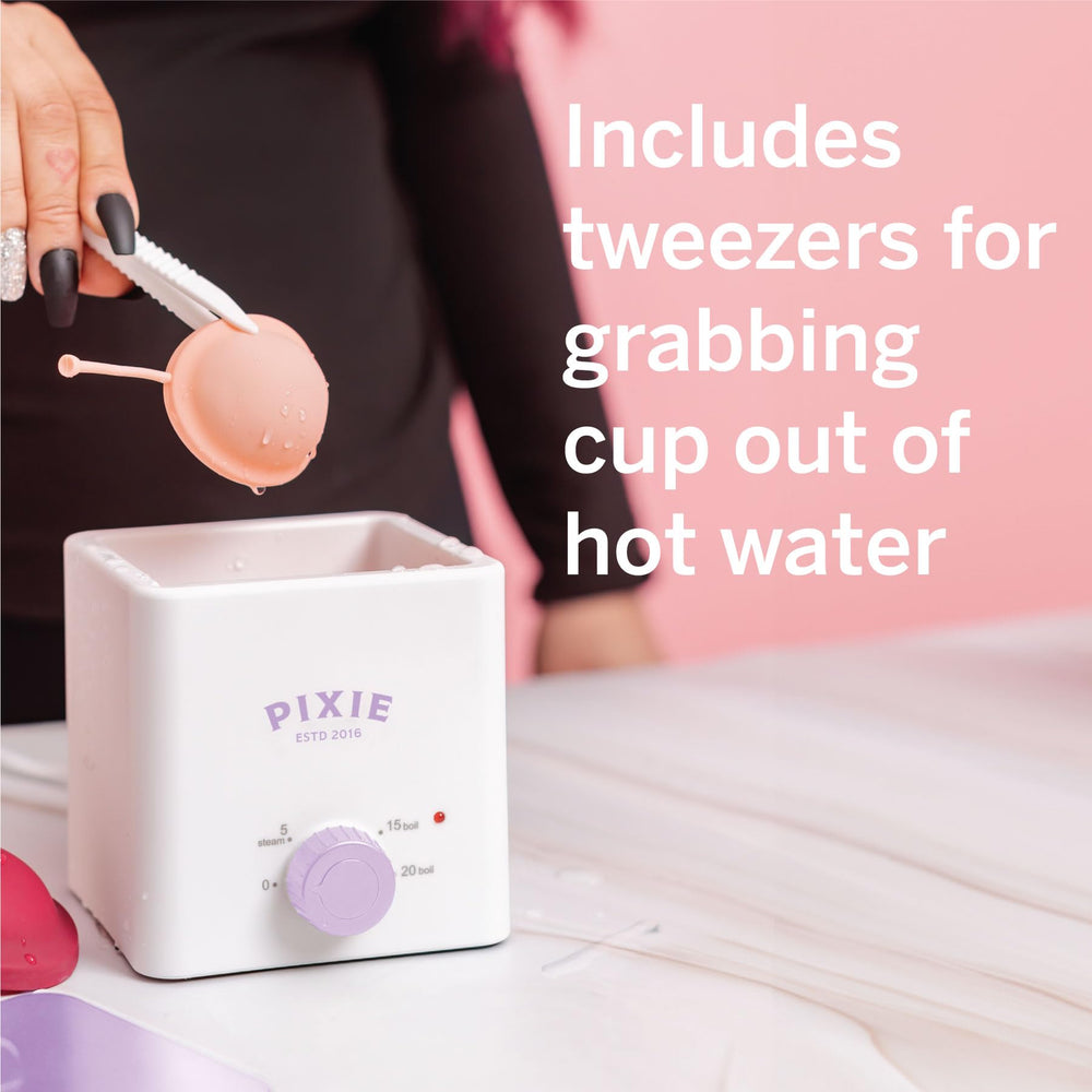 Pixie Cup boiler sterilizer compact design ideal for small spaces.