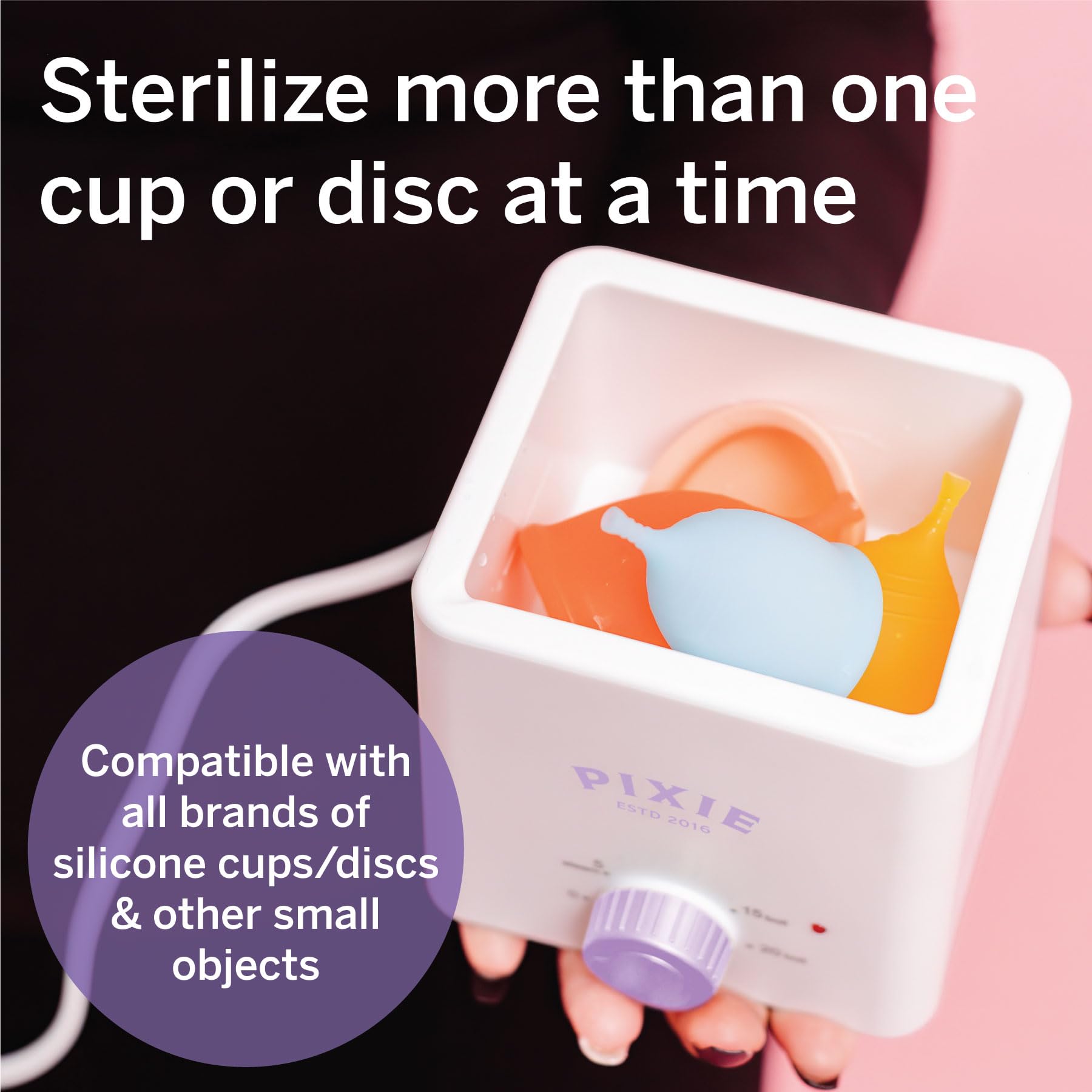 Pixie Cup boiler sterilizer safety shutoff for safe operation.