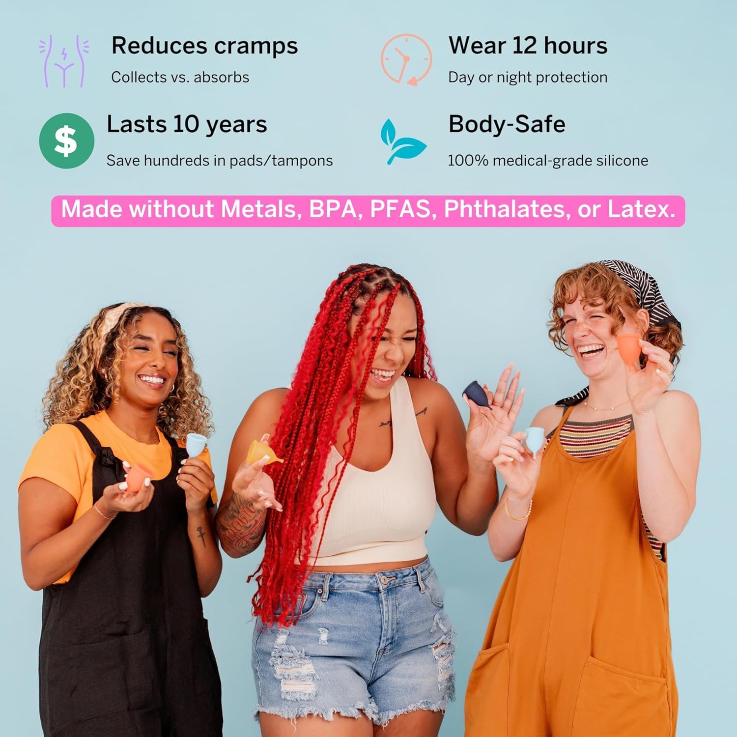 Pixie Cup care and packaging visuals for long-term reuse