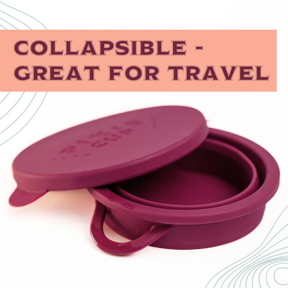 Pixie Cup compatible with silicone cups and discs for versatile care.