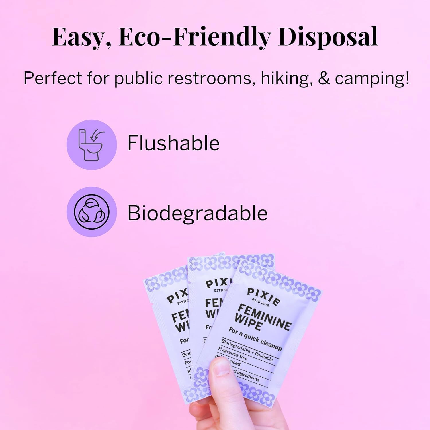 Pixie Cup cup-care wipes protecting your menstrual cup or disc