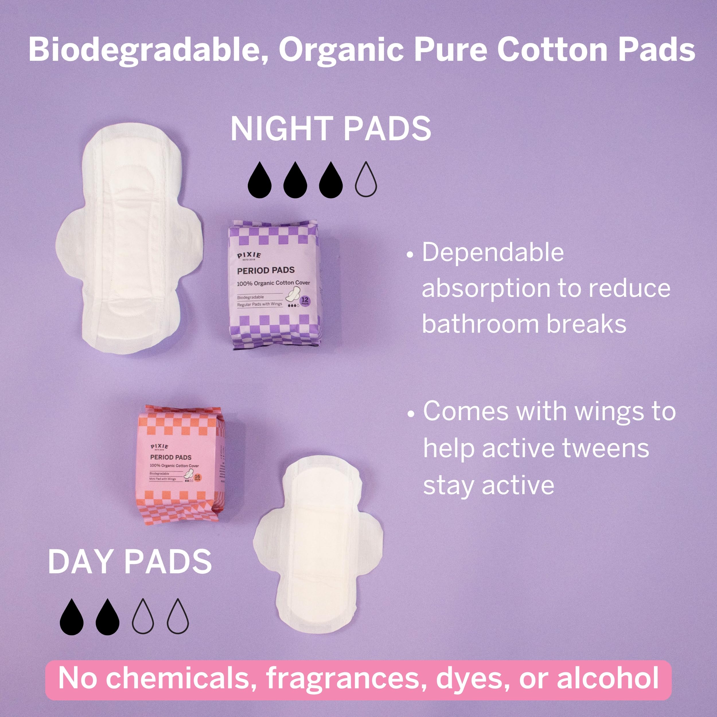 Pixie Cup first period kit bag crossbody ready for discreet carry during school days