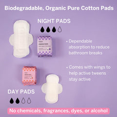 Pixie Cup first period kit bag crossbody ready for discreet carry during school days