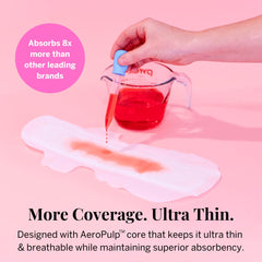 Pixie Cup hypoallergenic pad designed to minimize irritation on sensitive skin.