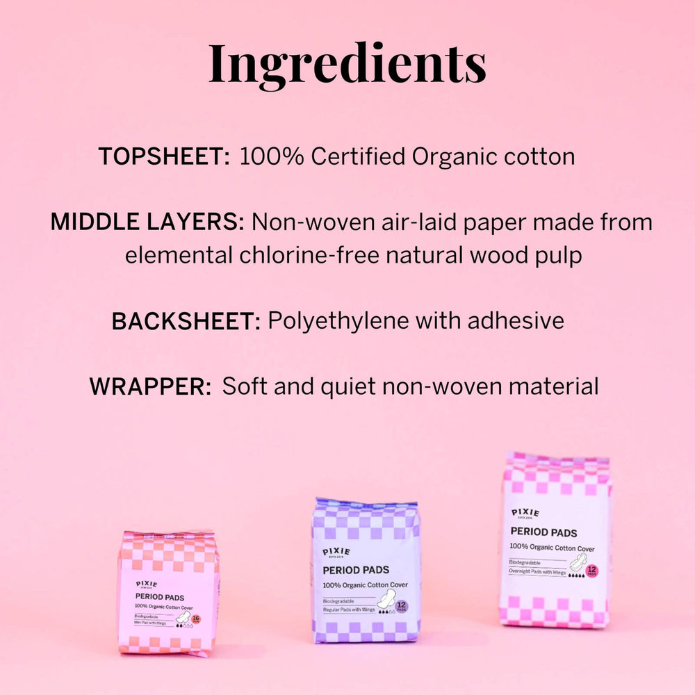 Pixie Cup hypoallergenic unscented material supports sensitive skin.