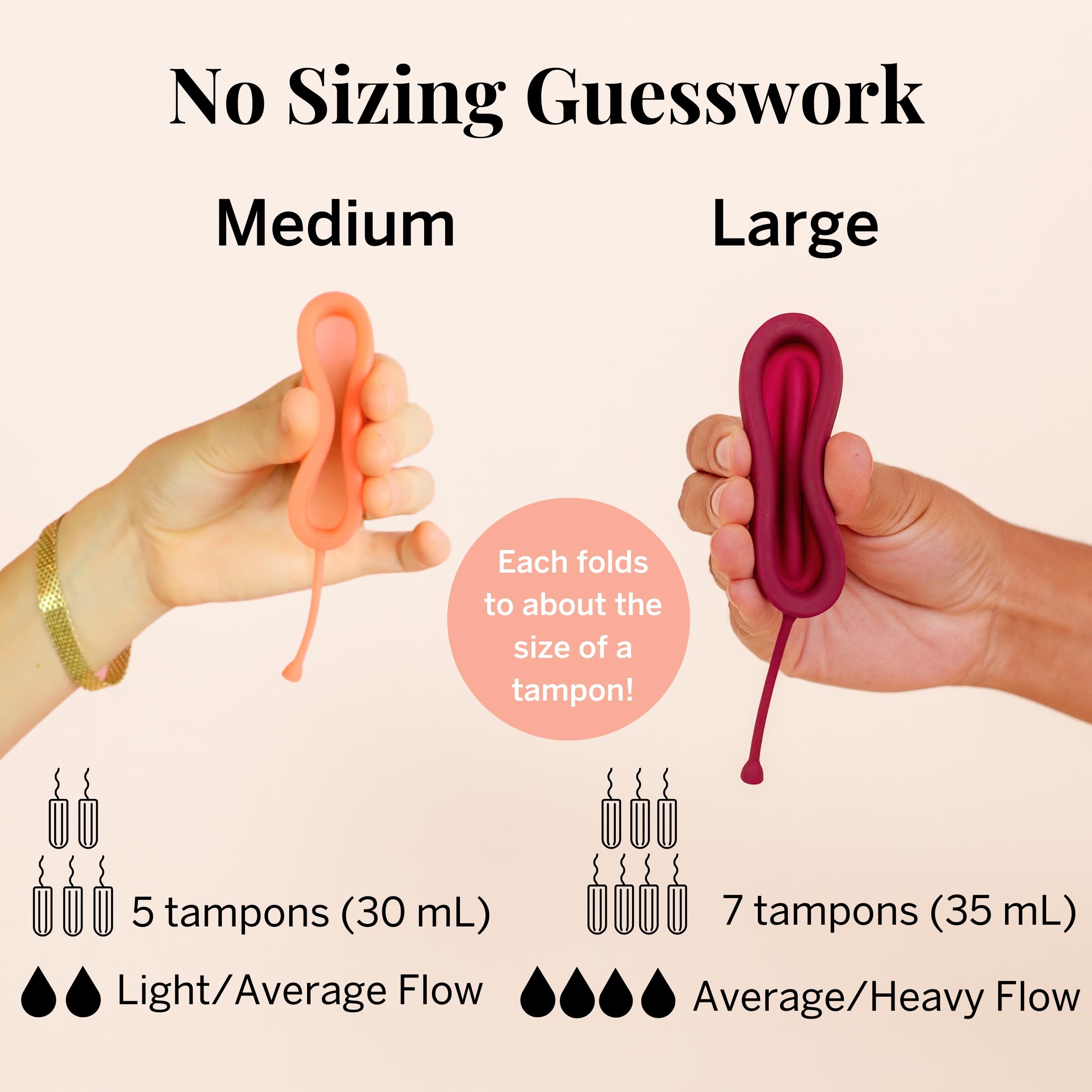 Pixie Cup In-Use Swim shows discreet protection during water activities.
