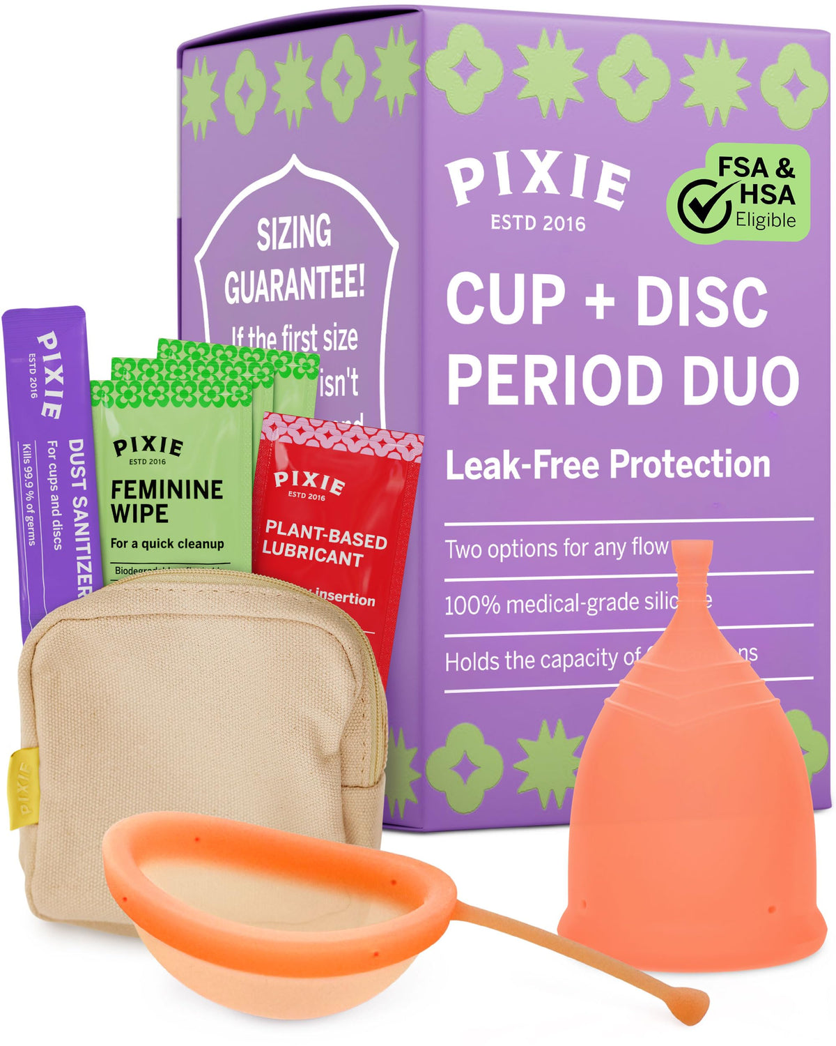 Pixie Cup large cup in hand demonstrating comfortable daily wear