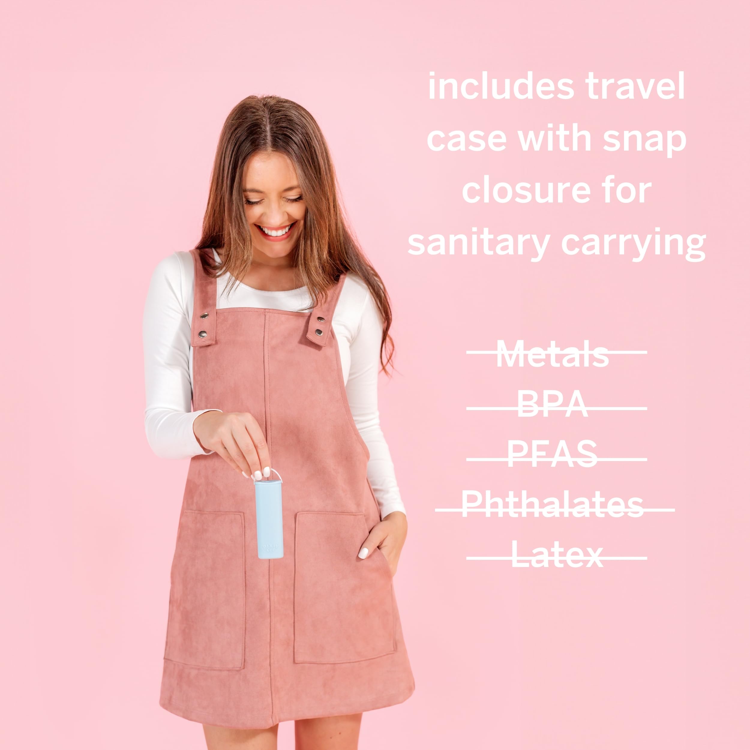 Pixie Cup medical-grade materials closeup emphasizes hygiene and safety