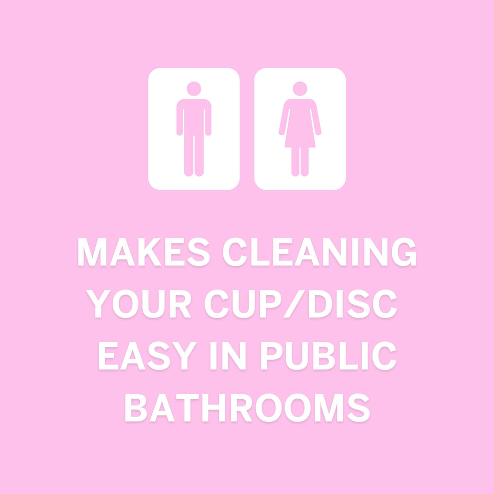 Pixie Cup wipes in use for quick on-the-go cleansing