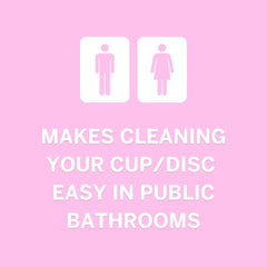 Pixie Cup Wipes pack back showing vegan, hypoallergenic formula ideal for sensitive users