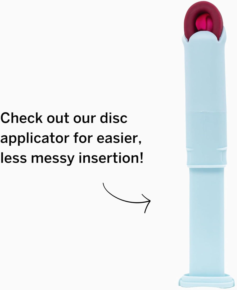 Pixie Disc capacity equals seven tampons for fewer changes.