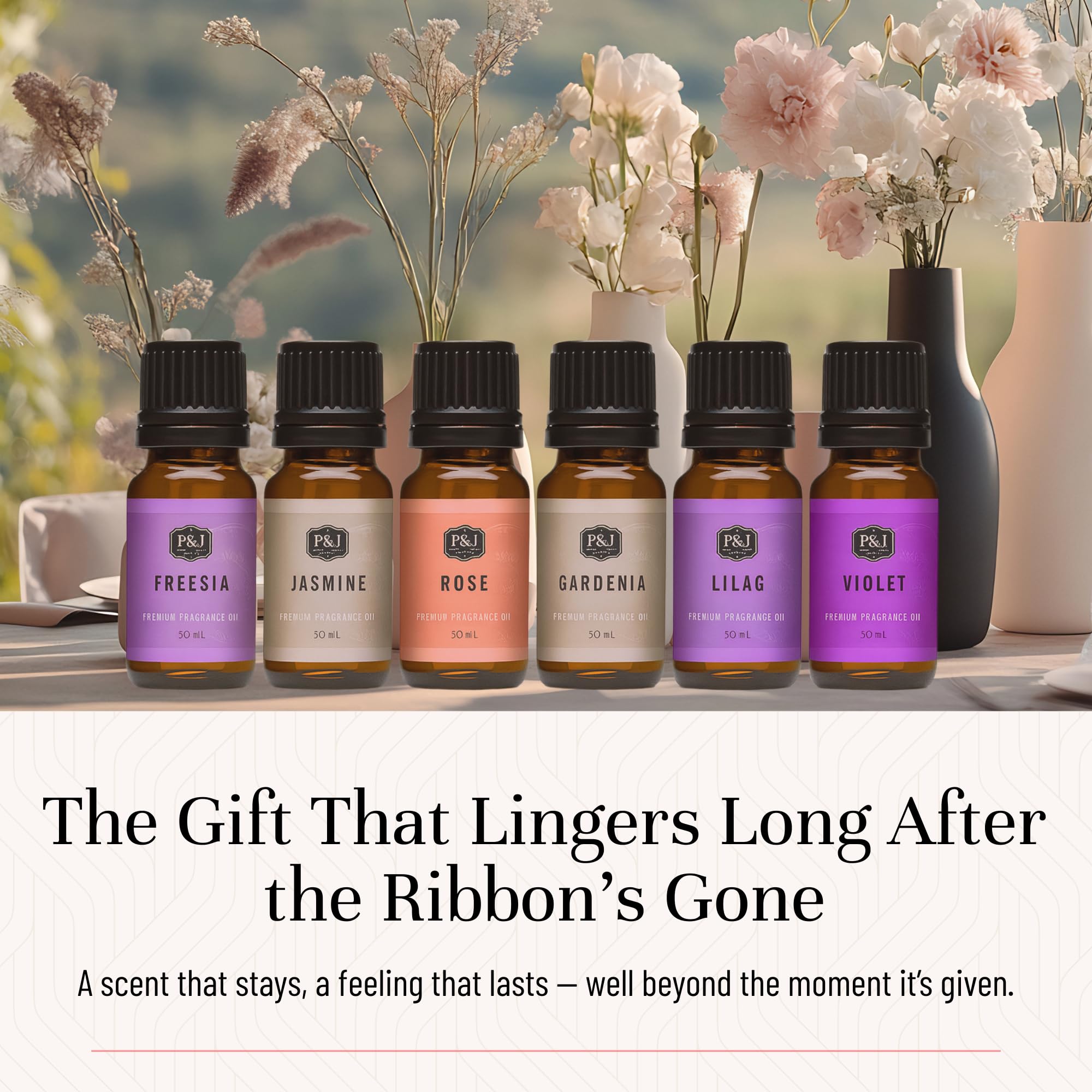 P&J Trading freesia bottle creates crisp scents for candles and laundry products.