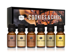 P&J Trading Cookies & Cakes fragrance oil gift box for DIY candles and soaps.