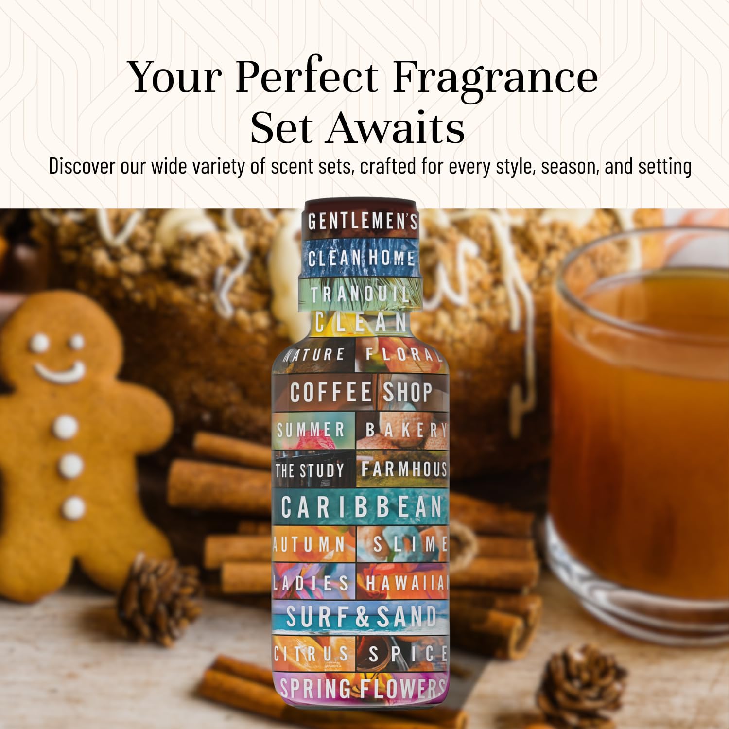P&J Trading fragrance oil spice set gift box showcasing premium packaging