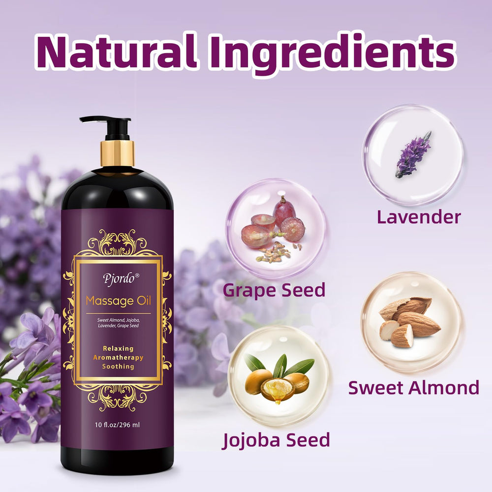 Pjordo lavender massage oil roller ball enables easy targeted massage