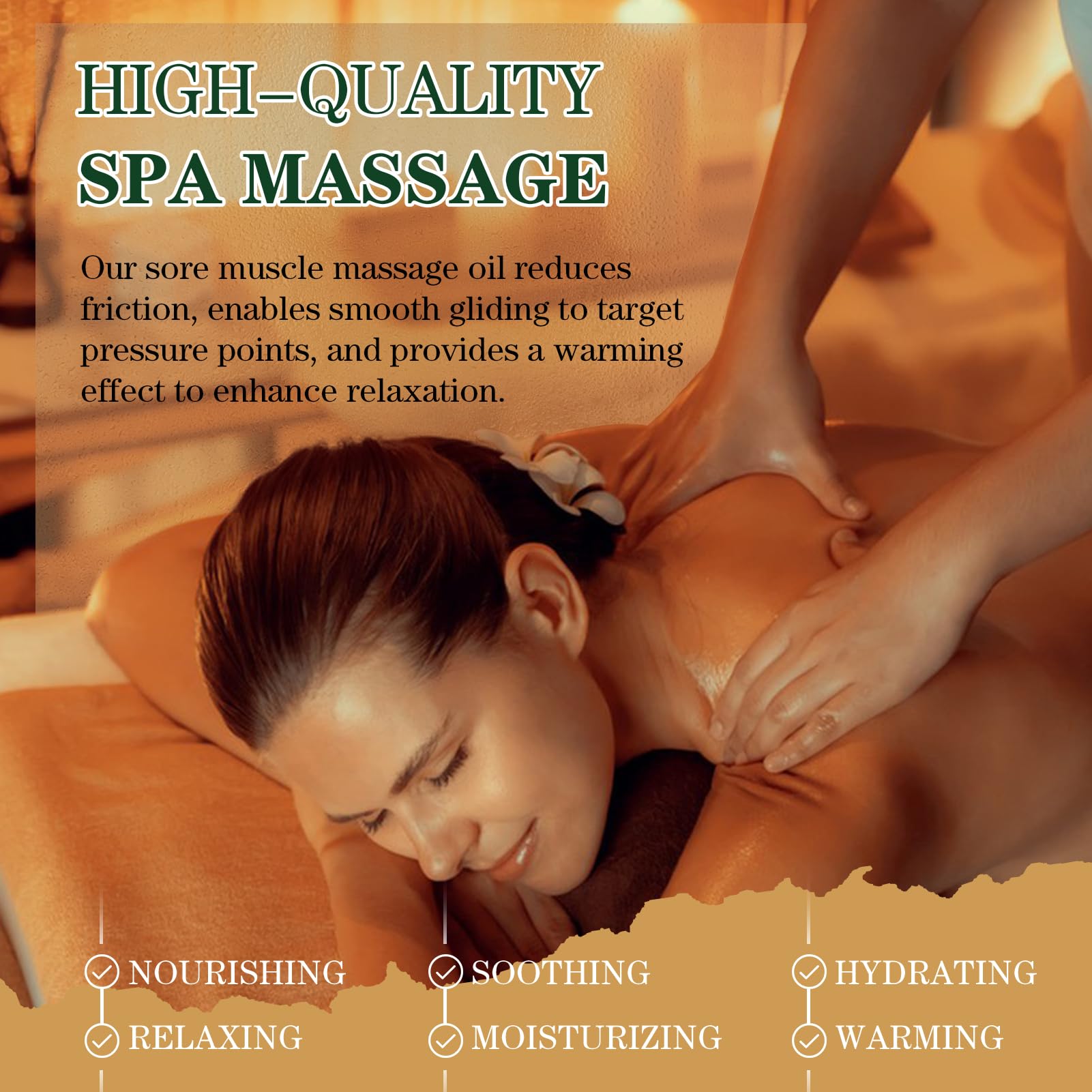 Pjordo massage oil used on shoulder and neck to ease tension.